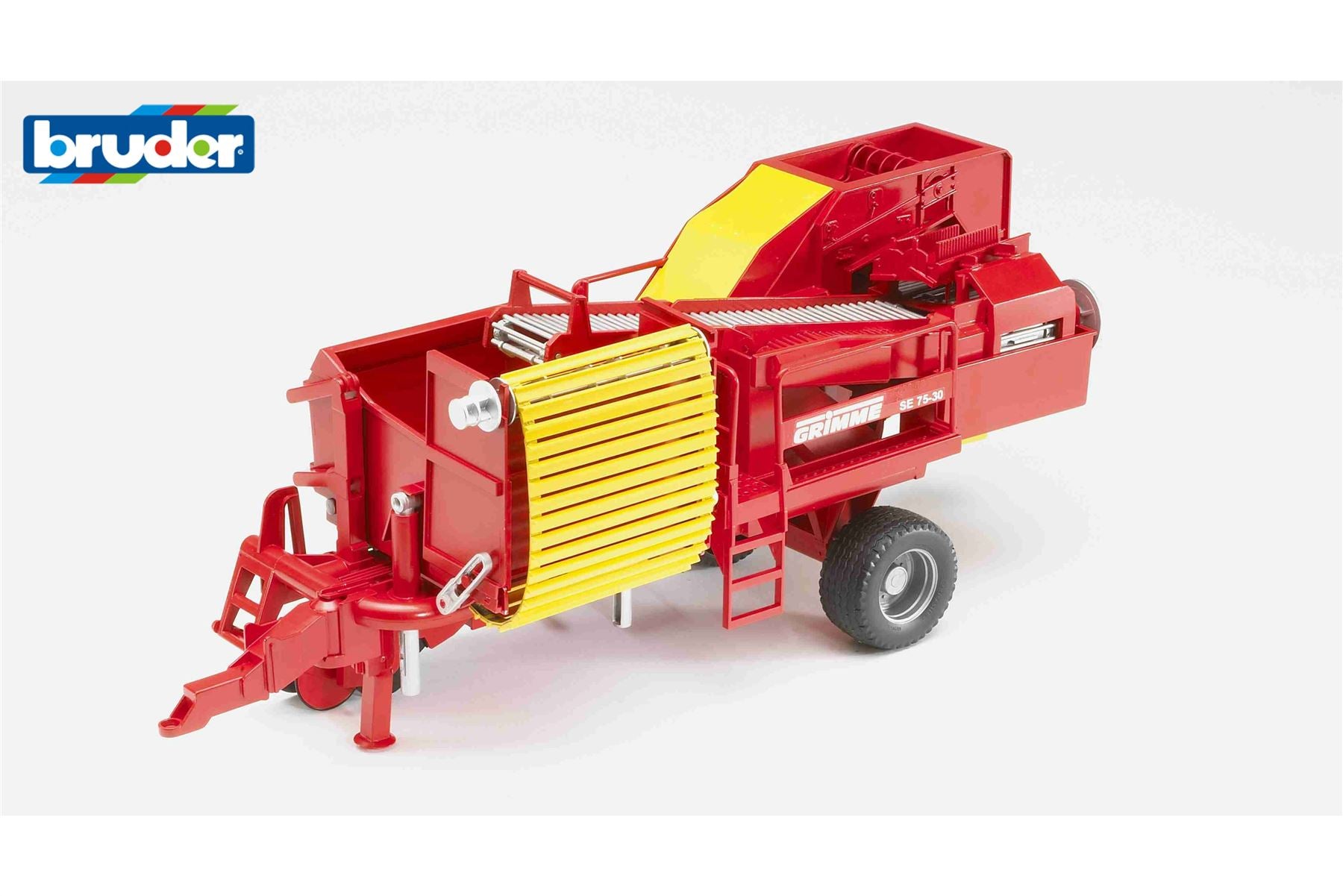 Grimme SE 75-30 potato digger with potatoes-imitations