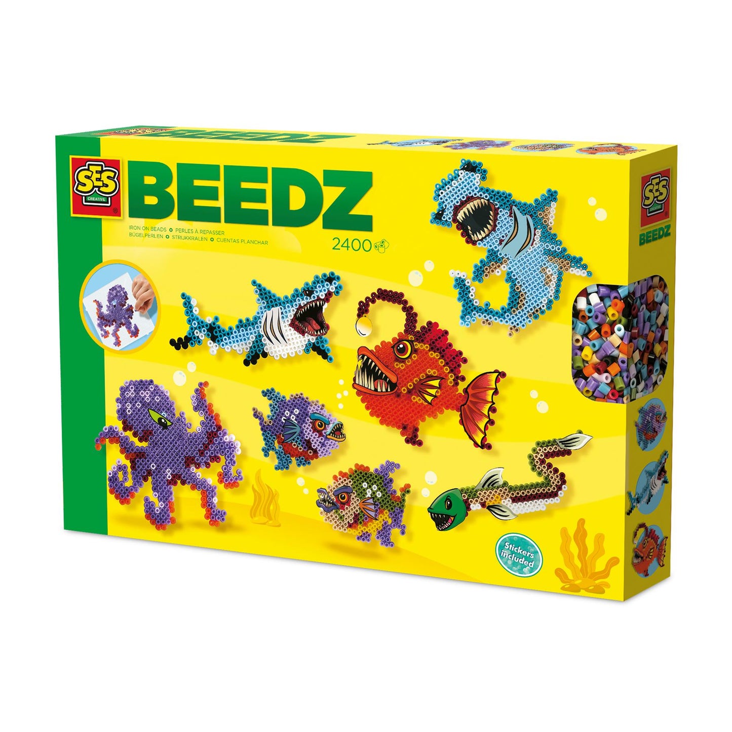 Iron on beads - Scary sea creatures - 17557
