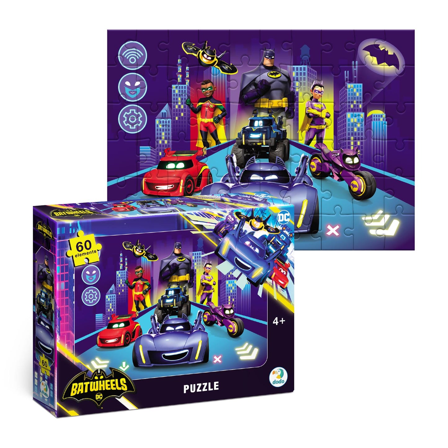Puzzle Origin of the Batwheels 60 pieces
