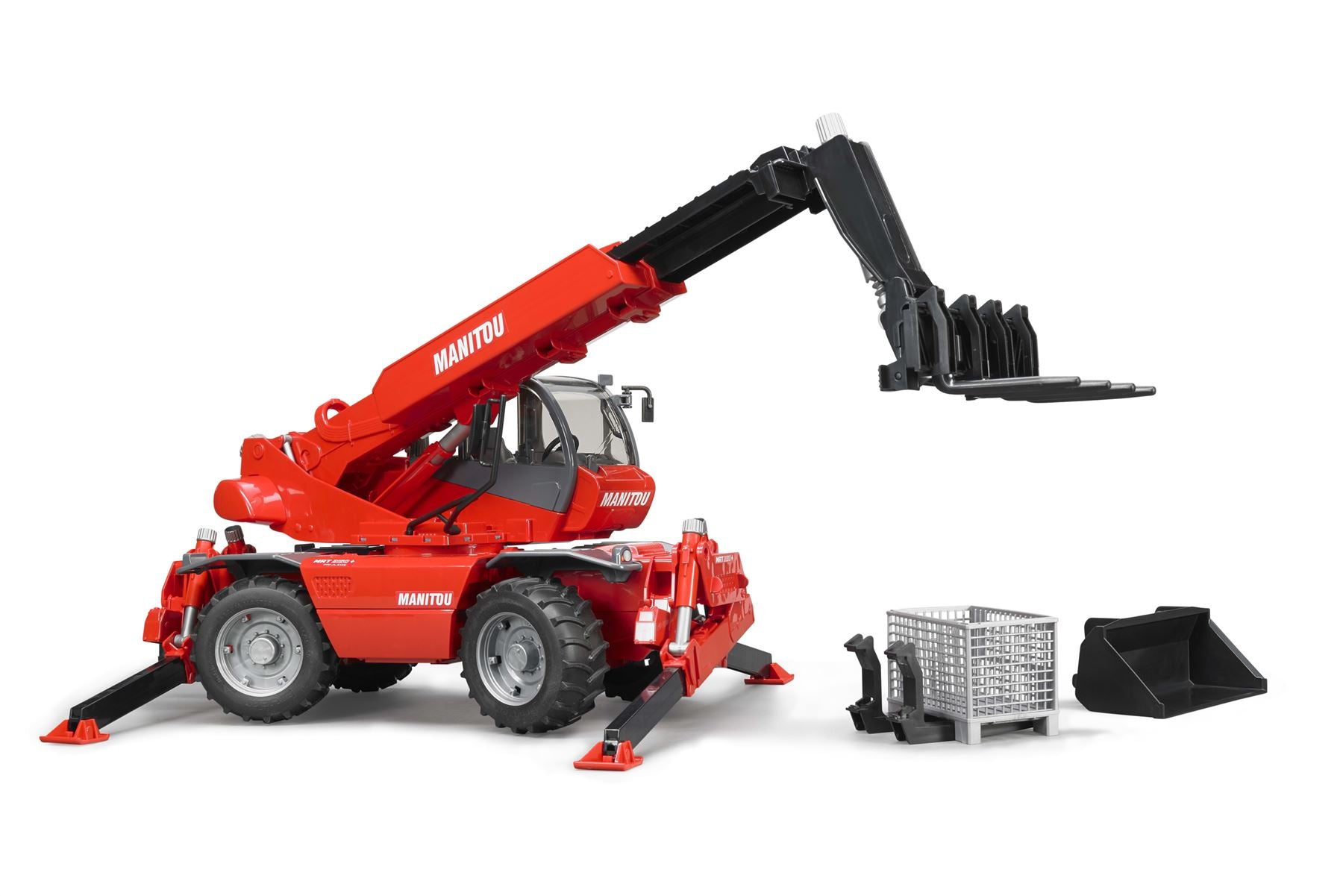 Manitou Telescopic forklift MRT 2150 with accessories