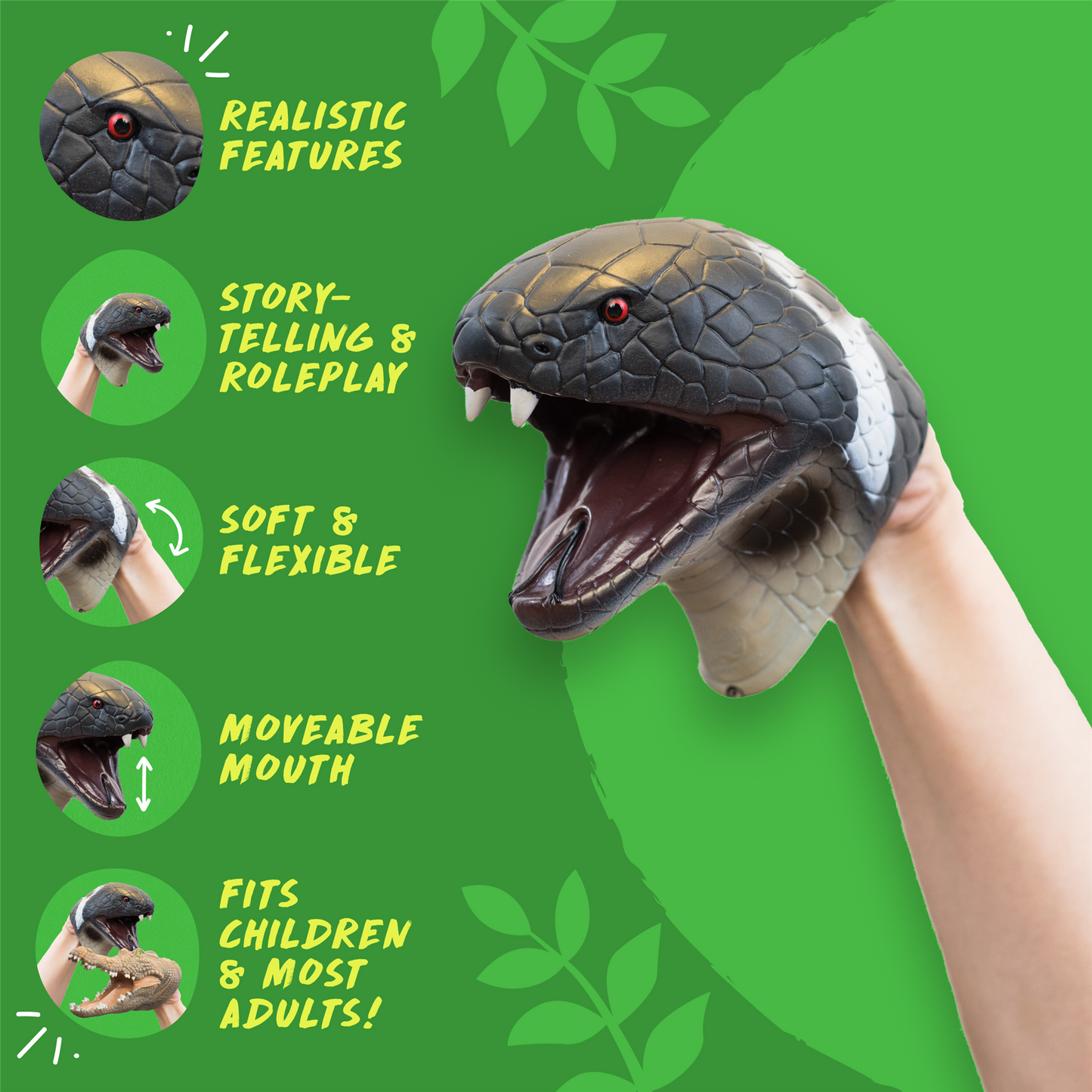 Wild Thingz Hand Puppet - Cobra