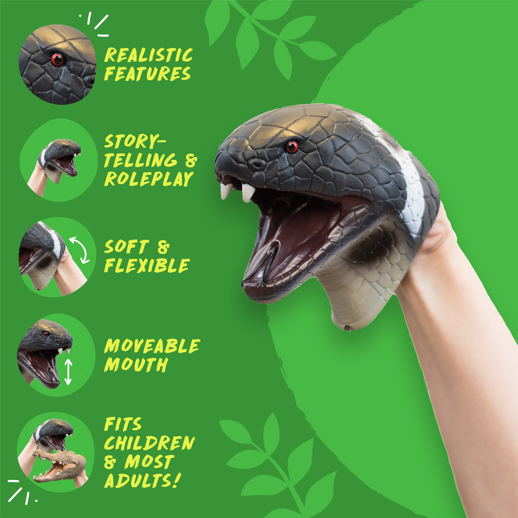 Wild Thingz Hand Puppet - Cobra