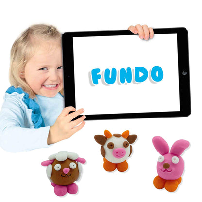 FunDo dough - Farm animals (3x90gr-1x40gr)