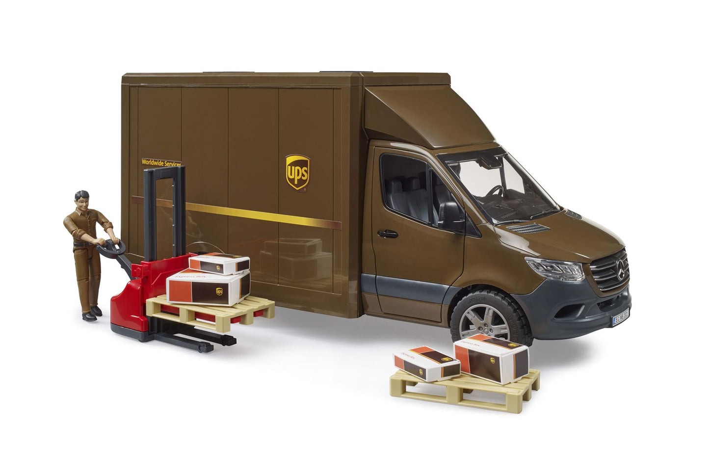 MB Sprinter UPS with driver and accessories