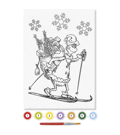 Grinch Canvas Painting
