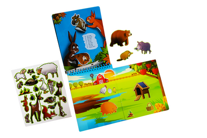 QwiToys 3 in 1 Animals Playbook