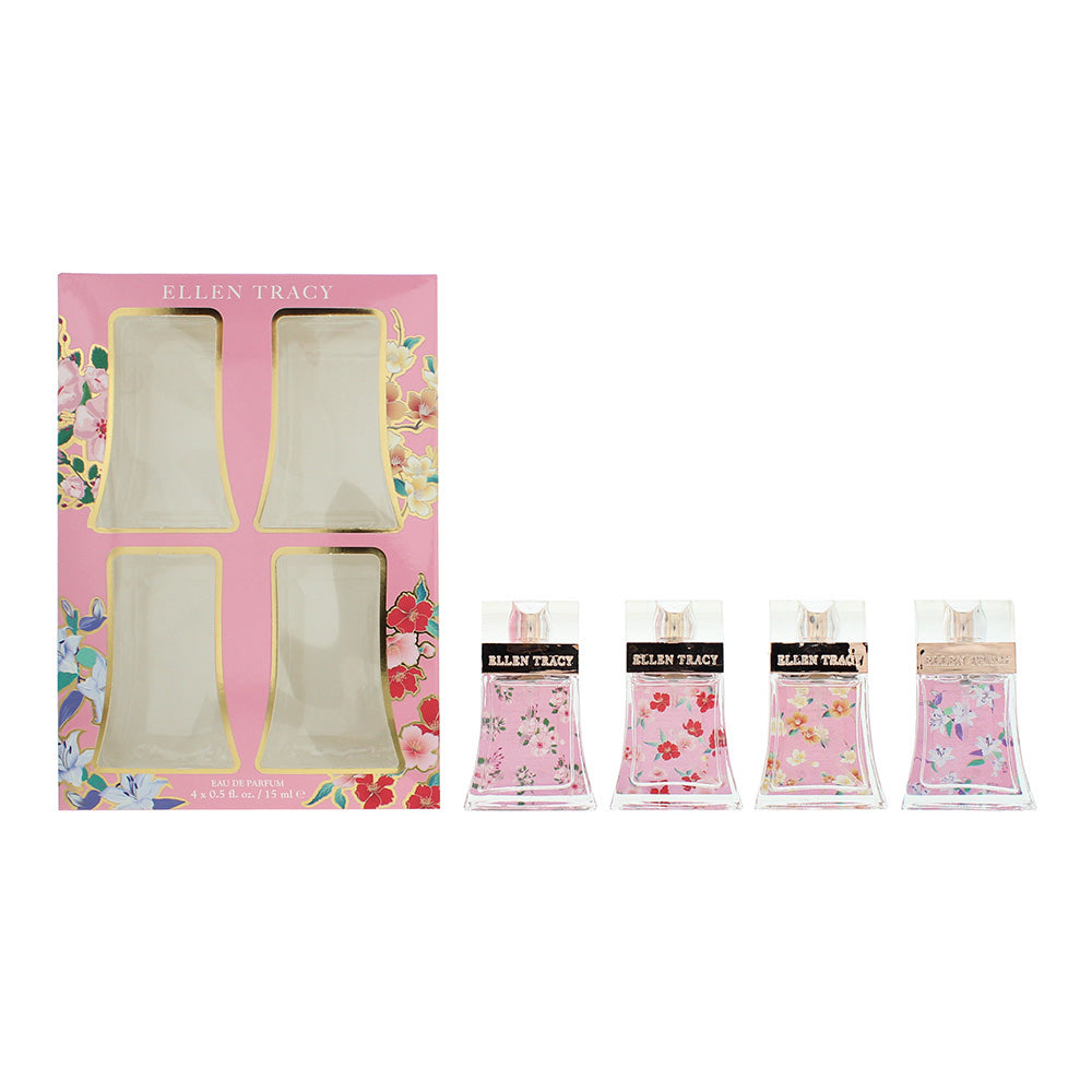 Ellen Tracy Gift Set 15ml Bloom EDP + 15ml Dashing EDP + 15ml Luminous EDP + 15ml Sparkling EDP