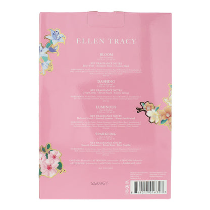 Ellen Tracy Gift Set 15ml Bloom EDP + 15ml Dashing EDP + 15ml Luminous EDP + 15ml Sparkling EDP