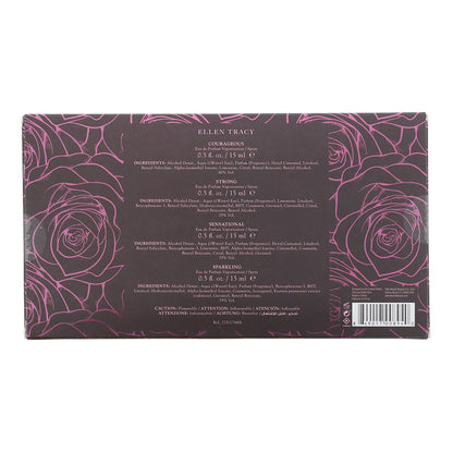 Ellen Tracy Gift Set 15ml Courageous EDP + 15ml Strong EDP + 15ml Sensational EDP + 15ml Sprakling EDP