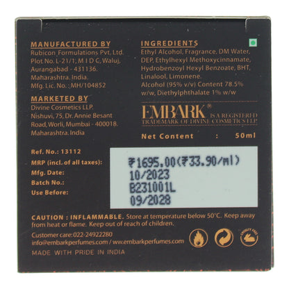 Embark Floral Oud Eau de Parfum 50ml Spray