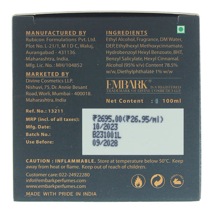 Embark Marine Oud Eau de Parfum 100ml Spray