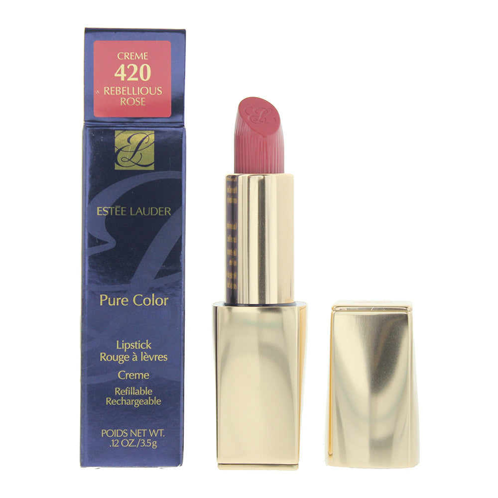 Estée Lauder Pure Color Creme Lipstick 3.5g - Rebellious Rose