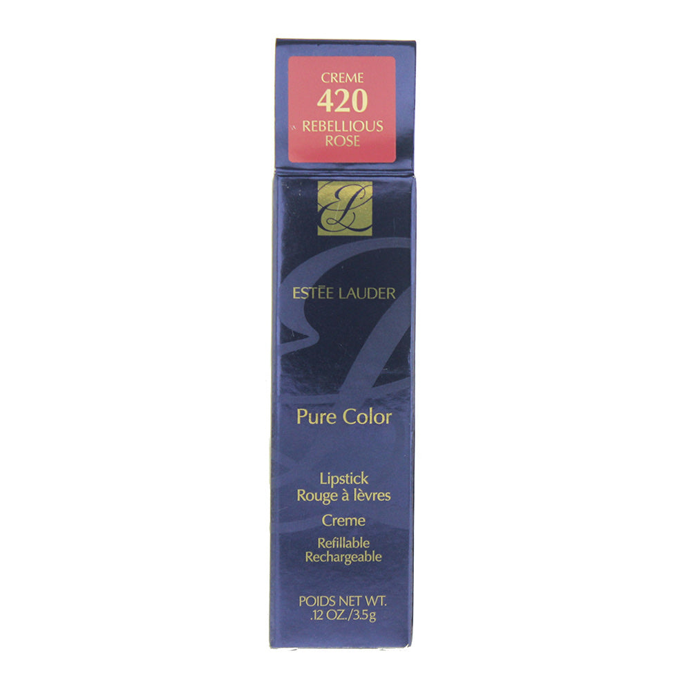 Estée Lauder Pure Color Creme Lipstick 3.5g - Rebellious Rose