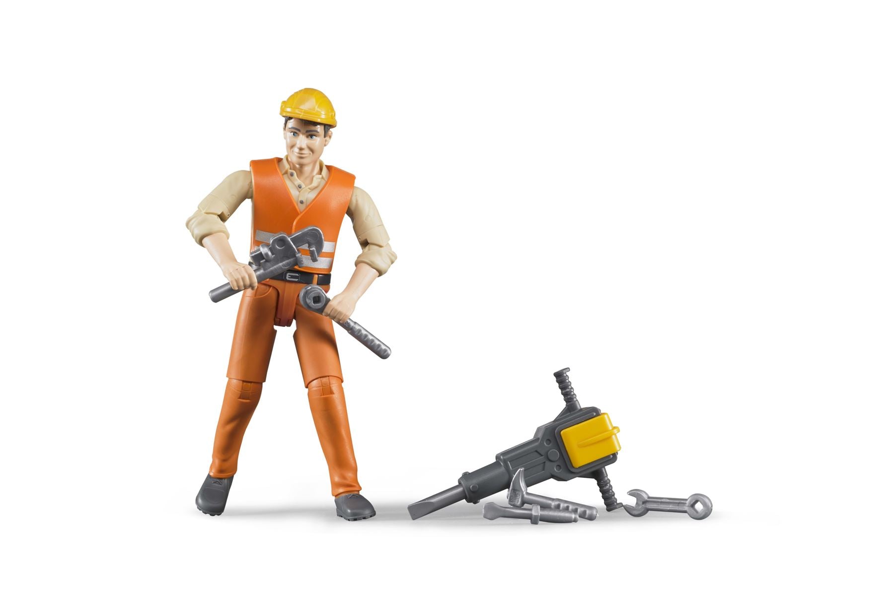 bworld Construction worker with accessories