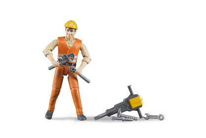 bworld Construction worker with accessories