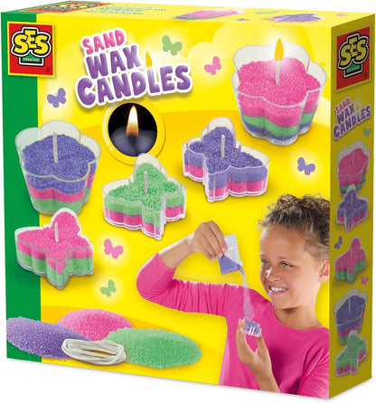 Sand wax candles