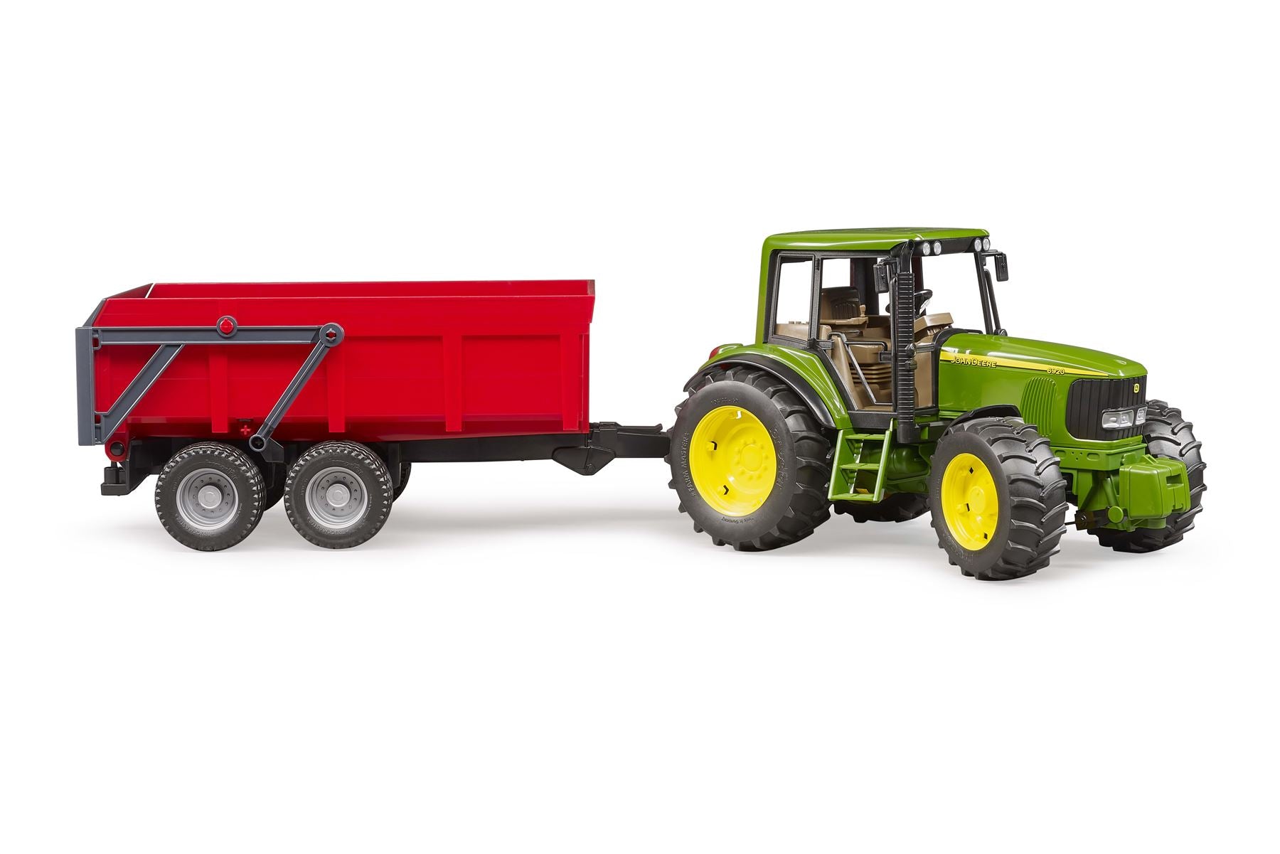 John Deere 6920 with tipping trailer