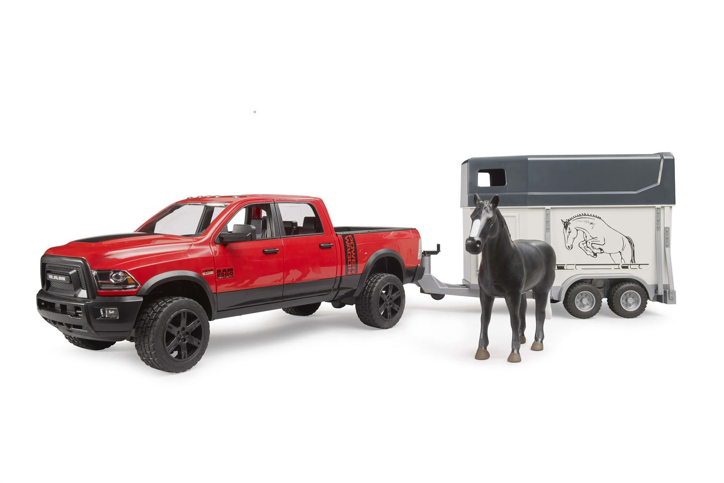 RAM 2500 Power Wagon with horse trailer and 1 horse