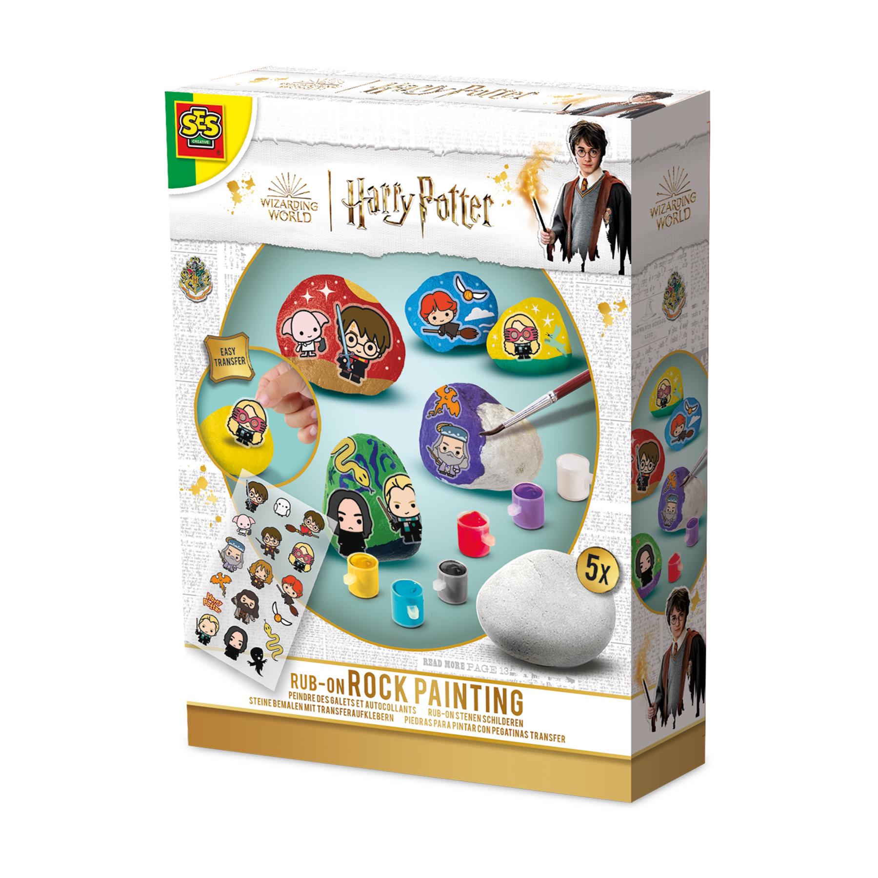 Harry Potter - Rub-on rock painting