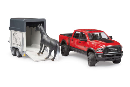 RAM 2500 Power Wagon with horse trailer and 1 horse