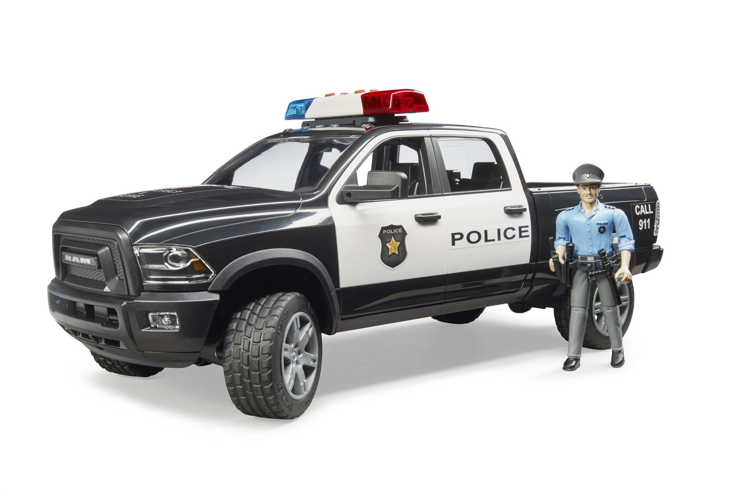RAM 2500 Police truck with policeman and accessories