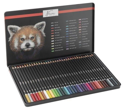 Coloured pencils, 36 pcs in tin box