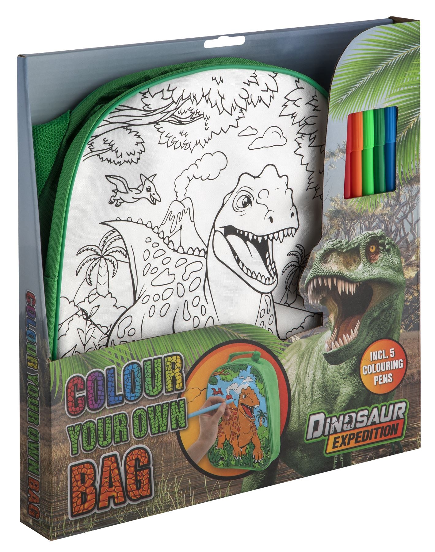 Dino colour your own bag