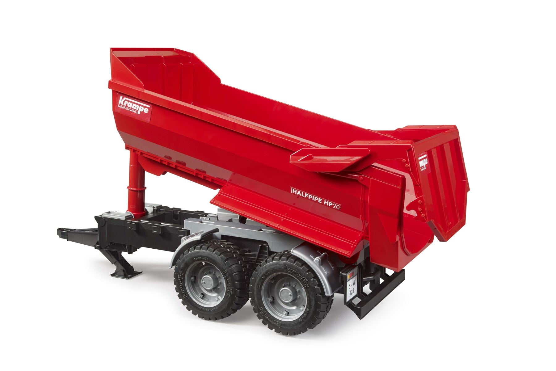 Krampe Tandem-Halfpipe tipping trailer