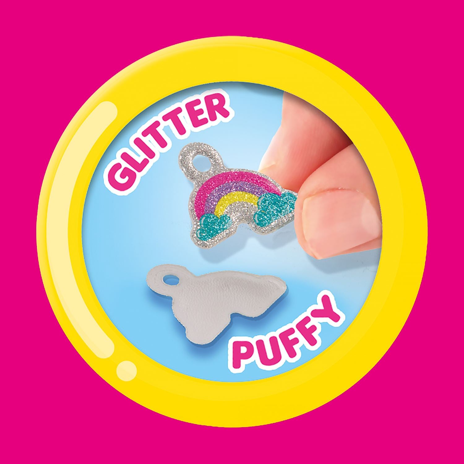 Puffy sticker bracelets