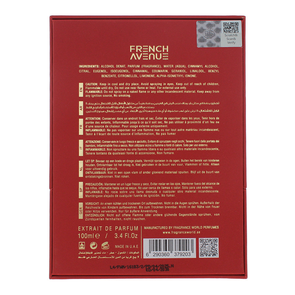 French Avenue x Aromatix Carnal Desire Eau de Parfum 100ml Spray
