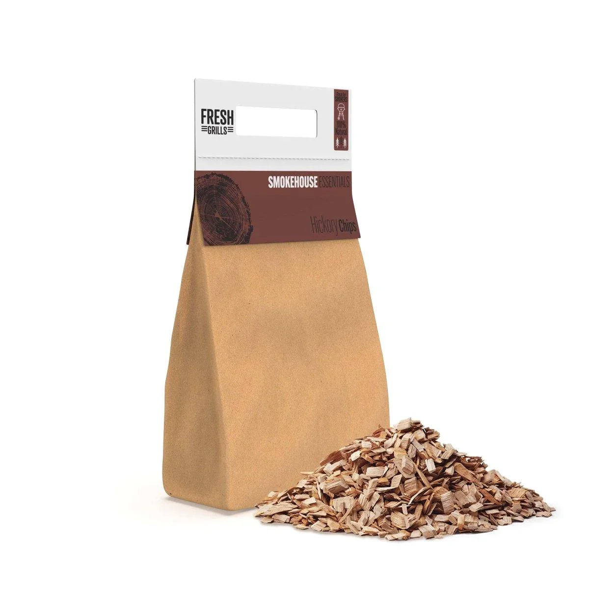 Fresh Grills Wood Chips for BBQ Grill, Wood Fired Pizza Oven, Kamado and Outdoor Smokers - 142240