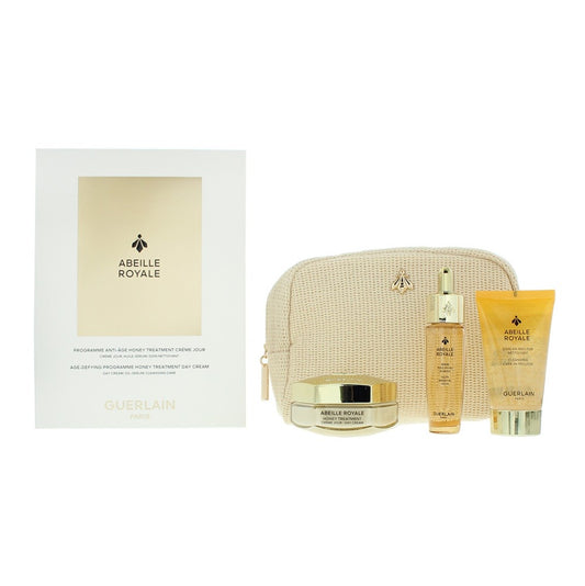 Guerlain Abeille Royale Gift Set: Day Cream 50ml - Cleansing Foam 40ml - Oil Serum 15ml