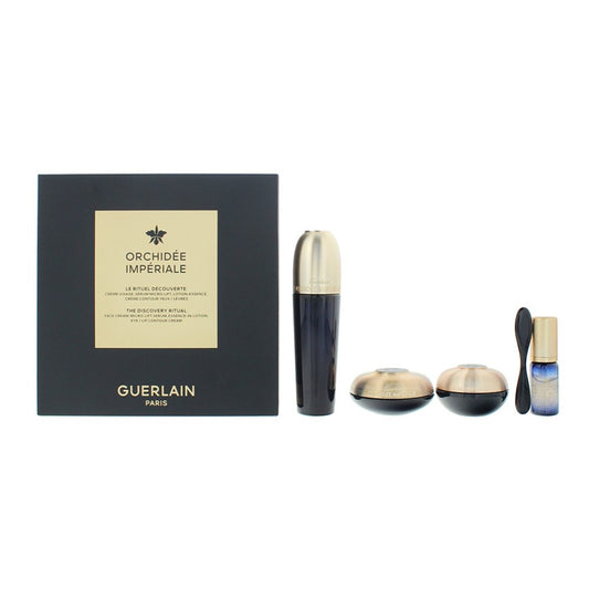 Guerlain Orchidée Impériale Gift Set 30ml The Essence-in-Lotion + 15ml The Cream + 7ml The Eye and Lip Cream + 5ml The Micro-Lift Concentrate