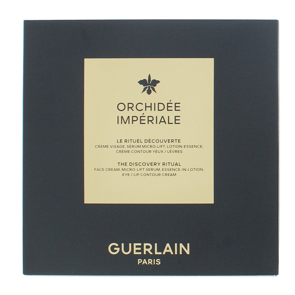 Guerlain Orchidée Impériale Gift Set 30ml The Essence-in-Lotion + 15ml The Cream + 7ml The Eye and Lip Cream + 5ml The Micro-Lift Concentrate