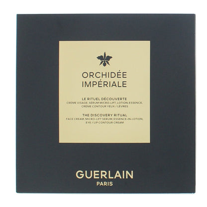 Guerlain Orchidée Impériale Gift Set 30ml The Essence-in-Lotion + 15ml The Cream + 7ml The Eye and Lip Cream + 5ml The Micro-Lift Concentrate