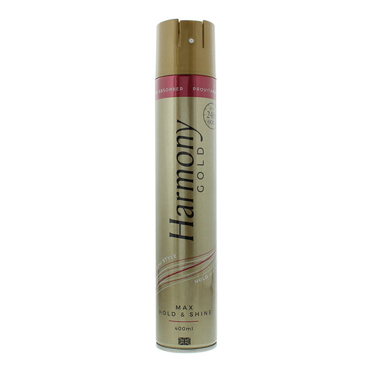 Harmony Gold Max Hold Shine Argan Oil Hairspray 400ml