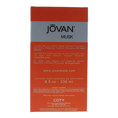 Jovan Musk For Men Aftershave Cologne 236ml Splash