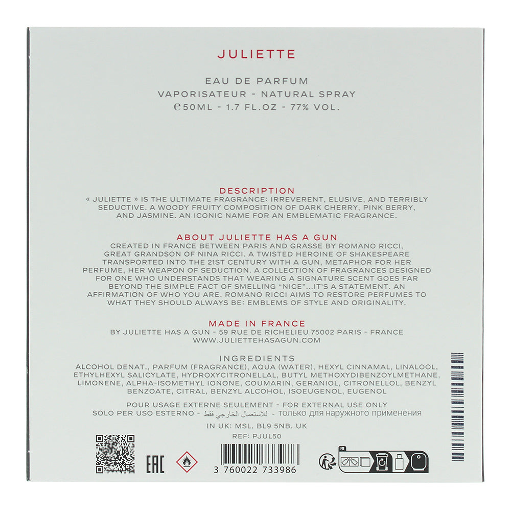 Juliette Has A Gun Juliette Eau de Parfum 50ml Spray