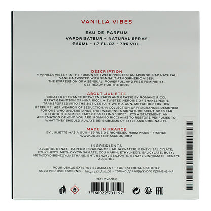 Juliette Has A Gun Vanilla Vibes Eau de Parfum 50ml Spray