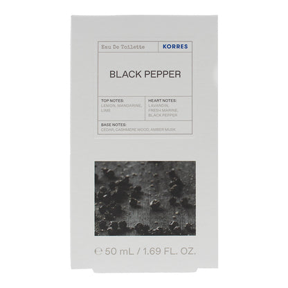 Korres Black Pepper Eau de Toilette 50ml Spray