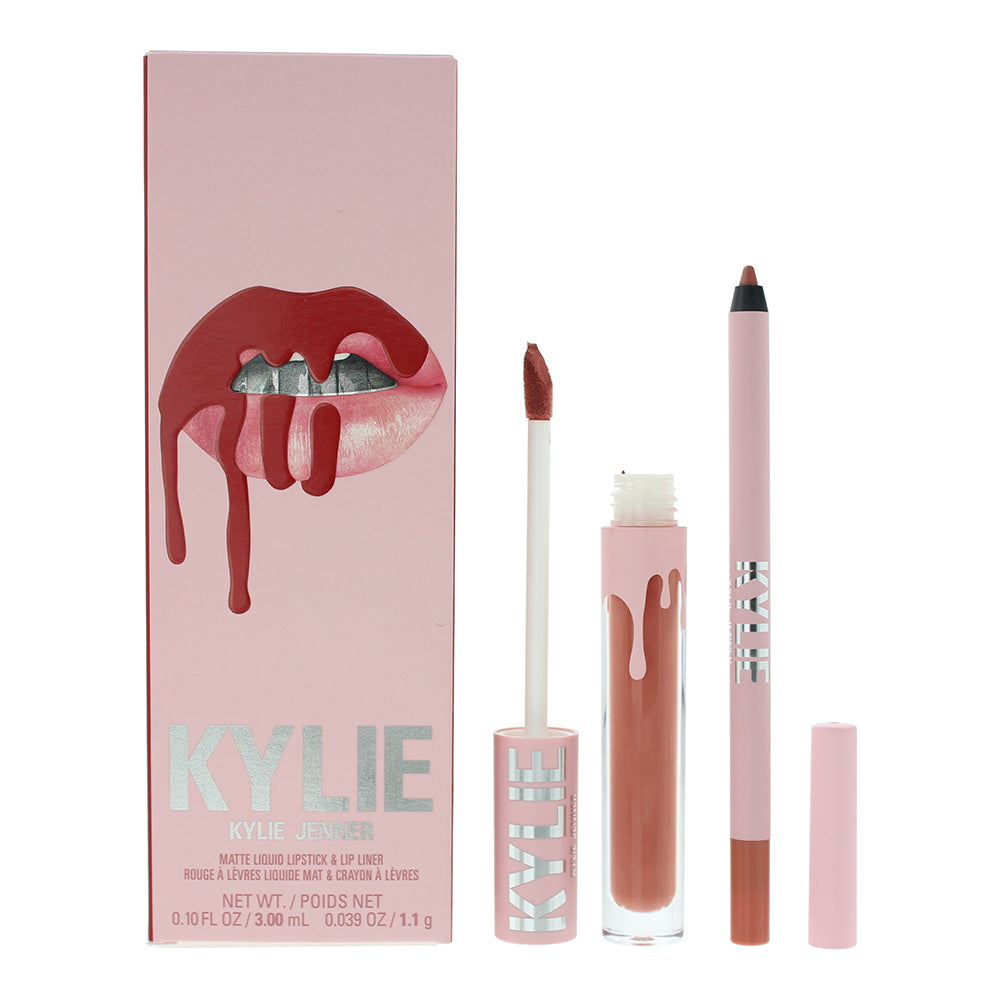 Kylie Cosmetics Matte Lip Kit 3ml Liquid Lipstick + 1.1g Lip Liner - Queen