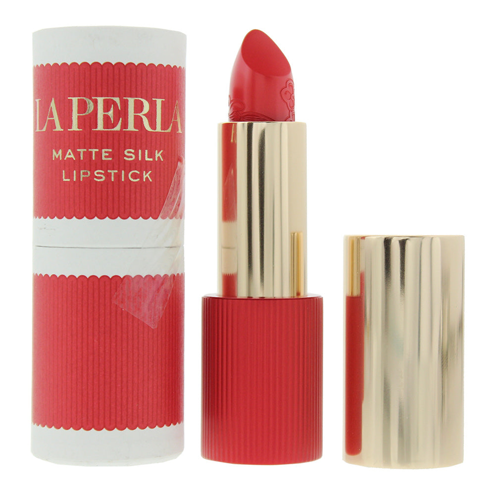 La Perla Matte Silk Lipstick - #103 - Coral Red - 3.5g