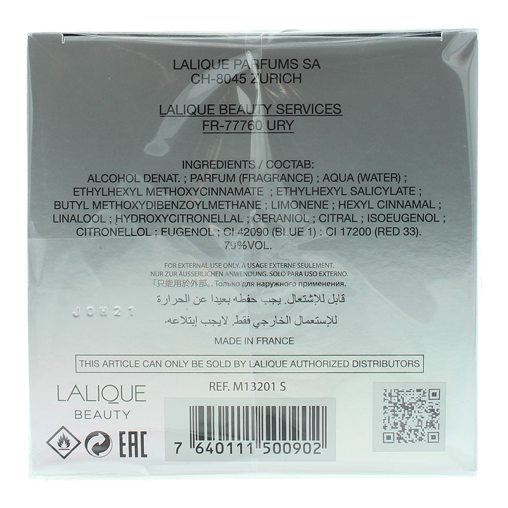 Lalique Encre Noire Sport Eau de Toilette 100ml Spray