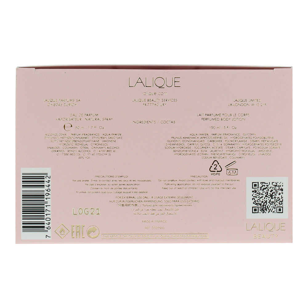 Lalique Soleil Gift Set 100ml EDP + 150ml Body Lotion