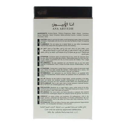 Lattafa Perfumes Ana Abiyedh Eau de Parfum 60ml Spray