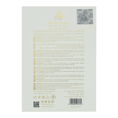 Lattafa Perfumes Bade'e Al Oud Honor & Glory Eau de Parfum 100ml Spray