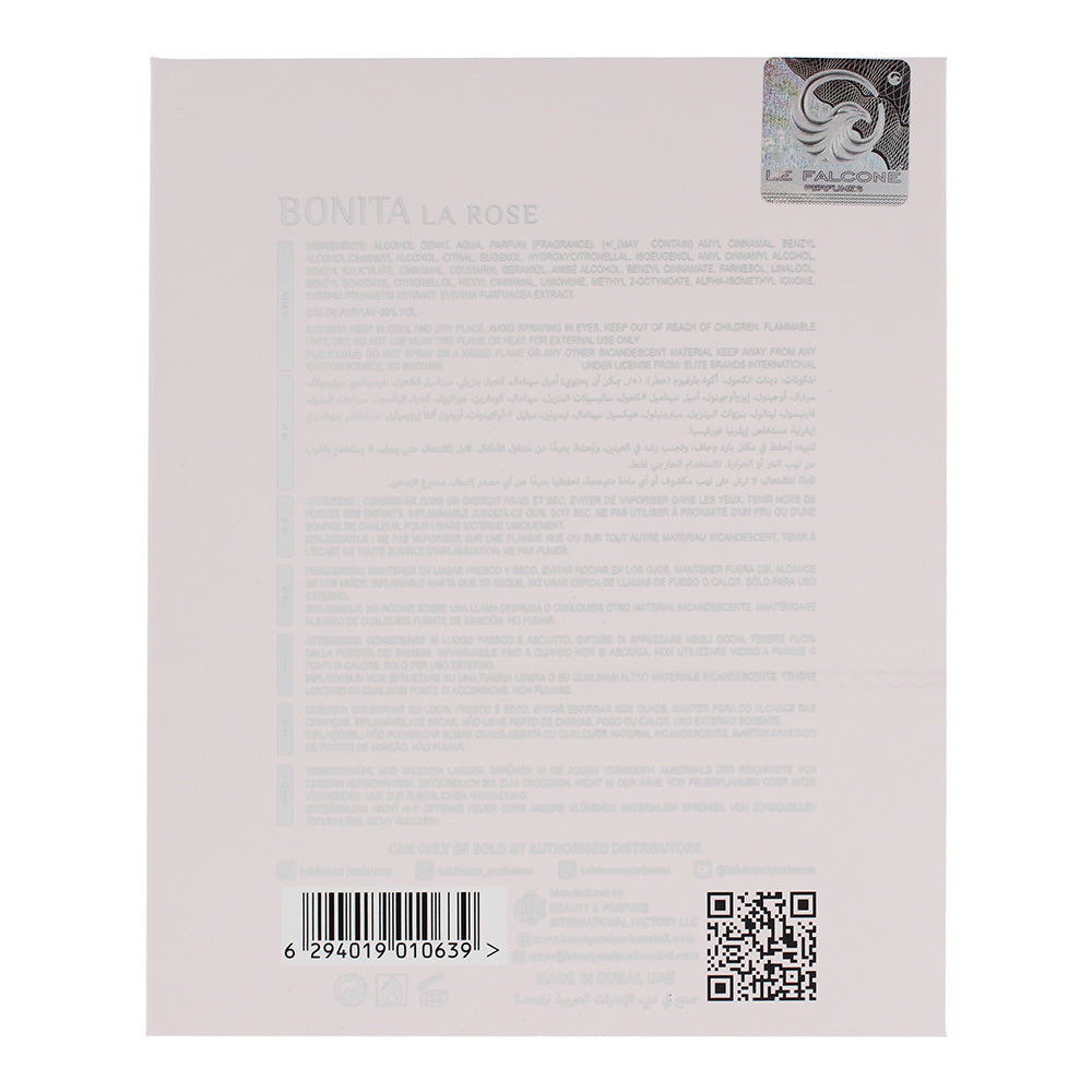 Le Falcone Bonita La Rose Eau De Parfum 100ml Spray