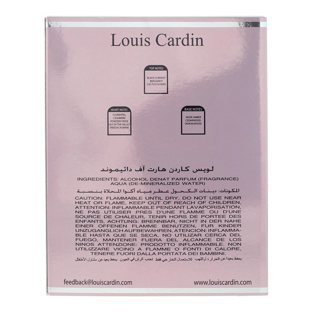 Louis Cardin Heart Of Diamond Eau de Parfum 100ml Spray