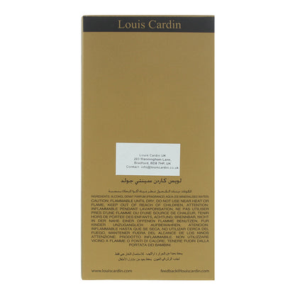 Louis Cardin Scenty Gold Eau de Parfum 100ml Spray