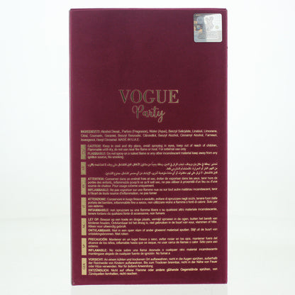 Maison Alhambra Vogue Party Eau de Parfum 100ml Spray